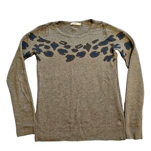 Ricki's sz S small sweater long sleeve Top Animal Print